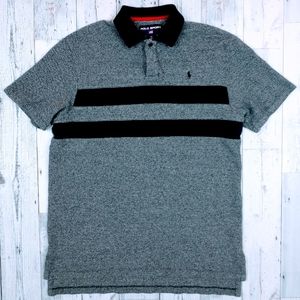 Polo Sport Ralph Lauren Men's M Medium VTG Snap Button Short Sleeve Shirt EUC